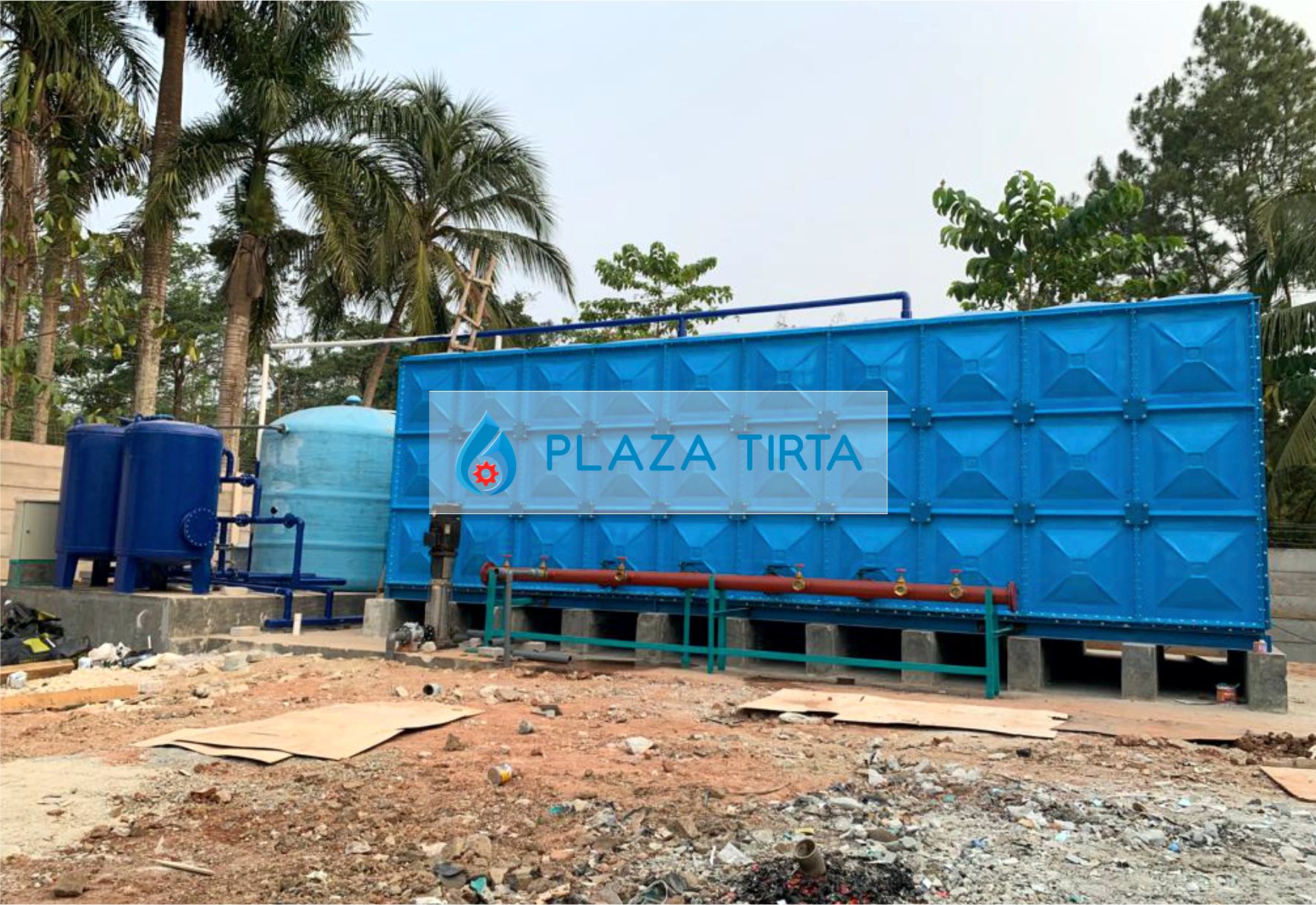 jual Tangki Air Panel FRP pabrik Roof Water Tank Tangki Penampungan Air Kapasitas Besar